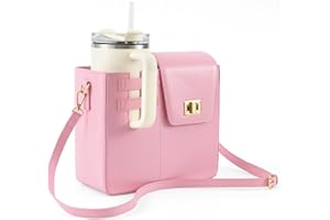 YAOZUP Bolsa porta botella de agua, bolsa para Stanley Cup con compartimento y correa ajustable, bolsa con portabotellas de agua, porta botella de agua a la moda