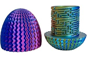 NPLSEO Mystery Egg Puzzle Box, Money Box for Cash Gift Birthday, 3D Maze Gift Box with Hidden Compartment for Cash, Treasures, Reusable Surprise Money Holder for Birthdays, Christmas, Easter (F)