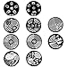 10pcs Nail Art Stencils Stamping Template Polish Print Nail Image Plate Stamper Scraper Set DIY Manicure Tools