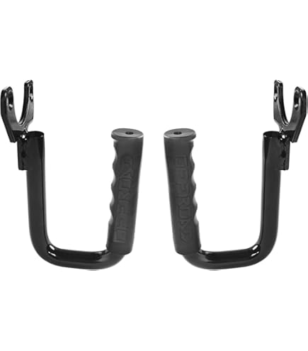 Pair Of Exterior Door Handles For 1997-2006 Jeep Wrangler | Heavy Duty Black Metal