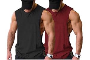 COOFANDY Tank Top Herren Gym Bodybuilding Shirts Ärmellose Muskelshirts Männer