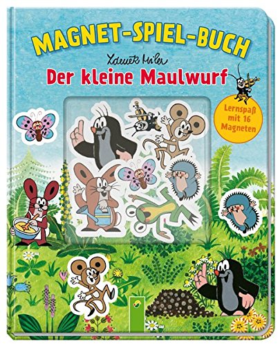 Der kleine Maulwurf Magnet-Spiel-Buch: Mit 16 tollen Magneten