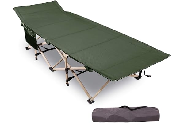 REDCAMP Lit de Camp Pliable, Lit Pliant de Camping pour Adulte, 190 x 71 x 38cm, Très Résistant Max Charge 226kg pour Pêche Extérieur Jardin Intérieur, Gris