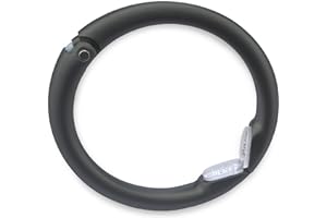 Clipa Handbag Hanger – Matte Black PVD - The Ring That Opens into a Hook and Hangs in Just 10 mm of Space, Holds 15 kg, 3 yr. Warranty.