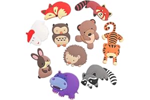 VLOOK Fridge Magnets Kids Cartoon Zoo Animal Magnetic Toys Toddler Refrigerator Magnets for Whiteboard Baby Magnets