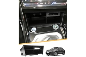 LFOTPP Kompatybilny z VW T-ROC 2018-2023 2024, konsola środkowa, centralne sterowanie, wielofunkcyjne pudełko do przechowywania T ROC 2023 2024, oryginalne akcesoria