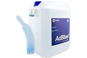 BAUER BLUE AdBlue Sparpaket Premium Harnstofflösung Kanister mit Flex-Ausgießer für Diesel-Motoren, ISO 22241 Konform – Optimale SCR-Abgasnachbehandlung, Made in Germany (10 Liter)