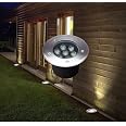 Faretto Segnapasso Ad Incasso Diametro 4,5 Cm A Luce Calda In Alluminio Argentato 1