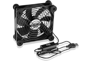 SIENOC euroharry wentylator wentylatora USB wentylator chłodzący 120 mm z USB DC 5 V/0,3 A mini wentylator z metalową osłoną grilla wentylator obudowy