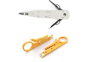 SHPUJUN 2 Stück lsa Auflegewerkzeug,lsa Plus Anlegewerkzeug,Auflegewerkzeug Netzwerk Cat 7,Netzwerkdose Aufputz Netzwerkkabelzange Werkzeuge,Elefondose Unterputz Zur Prüfgeräte Tools Multifunktionale Set