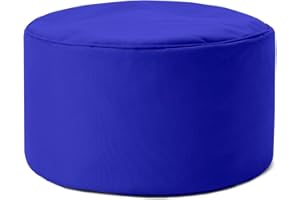 ‎LUMALAND Lumaland Sitzsack Pouf (50 L) | Kompakter Sitzsack mit 3-in-1-Funktion: bequemer Hocker, praktisches Tischchen & stylischer Fußschemel für in- & Outdoor I Mit Flexibler EPS-Füllung | Ø 25 x 45 cm