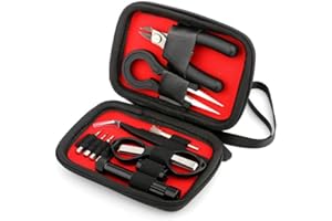 Sourcemall Set di strumenti fai-da-te per la costruzione di bobine Kit 10 in 1 con borsa con cerniera