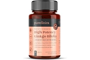 Pureclinica High Potency Ginkgo Biloba 30,000mg x 90 Tablets - 3 Months Supply - 5 Times The Strength of Competitor Products