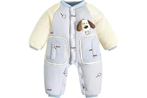 JiAmy Mono Nieve para Bebé, Traje de Nieve Invierno Buzo Mameluco Conjunto de Ropa Regalo 6-18 Meses