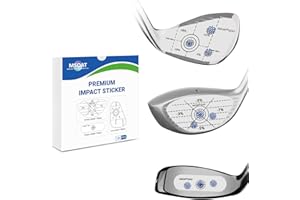 MSOAT Club de Golf Impact Tape, Impact Tape Etiquettes de Entraînement Swing Golf Swing Trainer - Sweet Spot Analyse