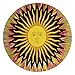 Produktbild Lazzboy Coole Miedliche Runde Tapisserie-Strand-Picknick-Yoga-Matte Handtuch Decke Mandala-Handwerk Quaste Strandtuch Strand-Tapestry Tischdecke Picknickdecke Schal(D,Ca 150x153 cm)