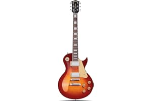 Leo Jaymz SC Series Electric Guitar – Mahogany Body, Laurel Fingerboard, Dual Humbuckers, Tune-O-Matic Bridge, C Neck, 18:1 Tuners(Cherry SunBurst)
