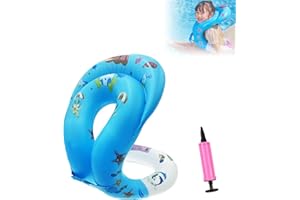 Mino plus Cintura di Nuoto Gonfiabile,ausili per il nuoto,Giubbotto di Salvataggio ascellare,bracciali gonfiabili per bambini per il nuoto morbido,per Bambini e Adulti,