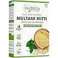 Herbalvilla Natural Multani Mitti powder for Face Pack | Fuller's Earth, Bentonite Clay (400 Grams)