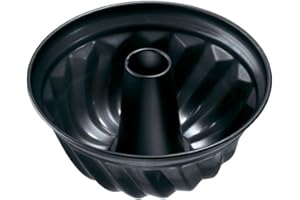 Zenker 6527 Moule à kouglof, moule à kougelhopf, moule à brioche, moule à gâteau, Acier, Noir, 25 x 25 x 11,5 cm