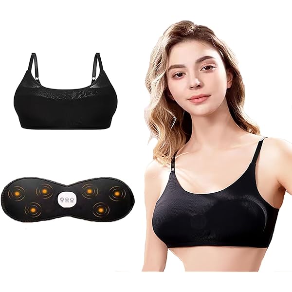 Soutien-gorge Massant Poitrine Avec Chauffage - 3 Modes, Rechargeable USB - Pour Femmes Enceintes, Allaitement