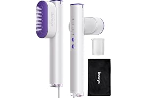 BANXYE Steamer for Clothes, 2-in-1 Portable Travel Steamer & Iron, 100-240V Dual Voltage, 1-Second Wrinkle Removal, Large Panel, 3 Modes, Handheld Clothes Steamer for Home & Global Travel