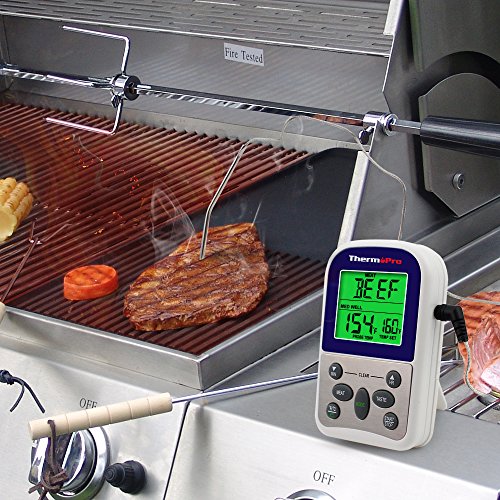 ThermoPro TP10 Digitales Bratenthermometer Ofenthermometer mit Timer für BBQ / Grill / Smoker usw. - 3