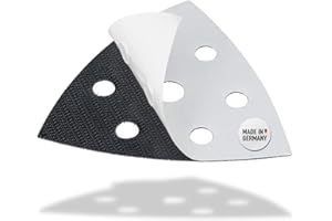 DFS Piastra autoadesivo con chiusura a contatto 93mm 6 Fori, ricambio per platorello/sostituzione per la Riparazione Piastra di Levigatura per Levigatrice Delta