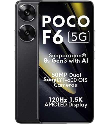POCO F5 5G ブラック RAM12GB.256GB POCO F5 5G (Carbon Black, 256 GB) (12 GB RAM) : Amazon.in