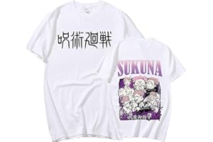 westtrend Jujutsu Kaisen Sukuna T-Shirts Anime Jujutsu Kaisen Cosplay Sweat À Manches Courtes Ryomen Sukuna Été Tee Top Jujutsu Kaisen Pull
