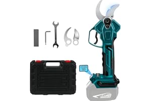 DRISUBT Sécateur électrique Makita 18 V sans fil, ouverture 65 mm, diamètre de coupe max. 40 mm, écran LCD, pour branches d'arbres et fleurs