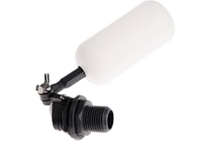 Hicello 1/2" Float Ball Valve Adjustable Mini Water Level Control Valve Automatic Water Filler Shut Off Ball Valve for Water Tank Caravan Aquaroll Water Feeder Ponds Hydroponic System