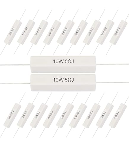 2 Resistori A Guscio In Alluminio 25W 20 Ohm - Filo Avvolto, Tolleranza 5%, Dorato
