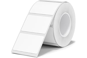 Étiquettes thermocollantes NIIMBOT, ruban d'étiquettes papier B1/B21/B3S pour école, maison, bureau, petites entreprises (Blanc-Rectangle-30 x 20mm)