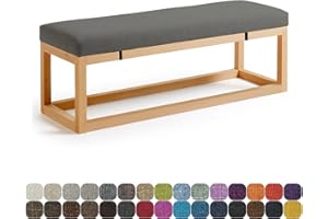 Lsjoaw Poduszki na ławkę do siedzenia do mebli na zewnątrz i wewnątrz, 80 x 35 x 3 cm, do jadalni, ogrodu, na patio, na ławkę, na huśtawkę, na okno wykuszowe, długa poduszka na krzesło, poduszki na sofę, kolor #21 ciemnoszary