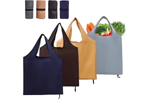 HXSYKJDM 4 stycken shoppingväska vikbara, 56 × 69 cm miljövänliga shoppingväskor, återanvändbara shoppingkassar för shopping