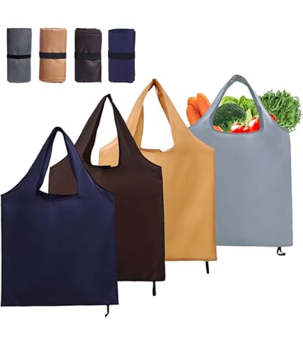 Plastic Shopping Bags 1PC Reusable Foldable Green Supermarket Bag