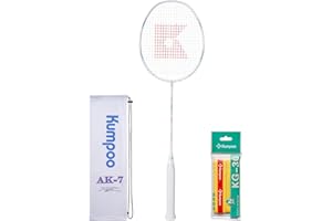 KUMPOO Professional Badminton Racket, Lightweight Badminton Racket, High Tension String Full Carbon Fiber Shaft Badminton Racket with Racket Cover Bag