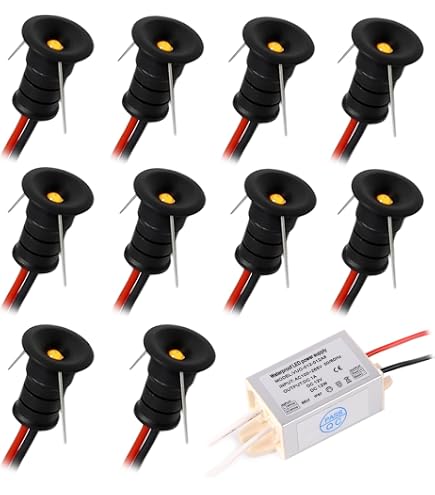 Lot De 6 Spots LED Encastrables 1W IP65 - 12V - Diamètre 25 Mm - Blanc Neutre 120°