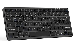 CC Store Teclado Bluetooth para iPad, iPad Pro, iPad Air, iPad Mini, Android Tablet,Teclado para Tablet Español Ñ Recargable Compatible con lOS/Android/Windows,Ultradelgado, Negro