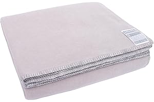 Zoeppritz since 1828 Smoothy Fleece-Decke – Flauschige Kuscheldecke aus Polarfleece - vegan – 140x190cm – 920 hellgrau