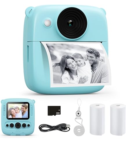 Kids Camera Voor Meisjes, 48 Miljoen Pixelskinderen Digitale Selfie Cameras Met 24 Inch Scherm Met 32g Geheugenkaart Herten