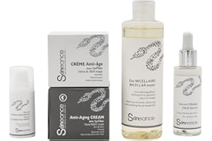 SKINEANCE – Le rituel 5 produits Syn-Ake - Actifs anti-âge - Réduit les rides d'expression, le tapis robuste, les gonflements et les cernes