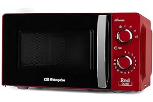 Orbegozo MI 2121 - Microondas, 20l de capacidad, 6 niveles de potencia, temporizador, programa descongelación, 700 W, color rojo