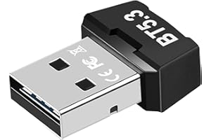 VAWSVOCS Adaptateur Bluetooth pour PC, clé USB Bluetooth 5.3, Plug and Play, adaptateur USB, EDR sans fil pour ordinateur de bureau, ordinateur portable, PC