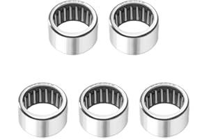 Othmro Lot de 5 Roulement à Aiguilles HK2016 avec Capacité de Charge Élevée, Roulement à Aiguilles à Bout Ouvert et à Cuvette Étirée, 20 x 26 x 16 mm, pour L'industrie de Fabrication