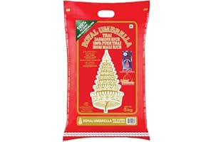 Royal Umbrella 100% puro riso gelsomino tailandese, 5 kg, prodotto della Thailandia