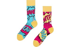 Dedoles Calcetines Unisex Hombre Mujer y Niños Algodón muchos diseños divertidos Fútbol Bicicleta Caballos Plantas Bombero Regalo diferente izquierda derecha