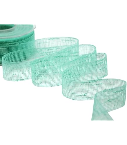 Furlanis - Nastro Doppio Raso, Tessuto Italiano - Verde Mela, 25 mm x 25 m