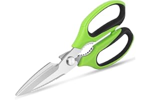 Uaugulft Kitchen Scissors, Heavy Duty Multi-Purpose Kitchen Shears, Suitable for Chicken, Poultry, Fish, Meat, Vegetables, Herbs